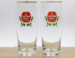 leeuw bier rank glas